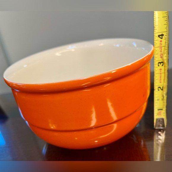 Waechtersbach Orange 6 Inch Serving Bowl Vintage 1970s Excellent - Picture 8 of 12